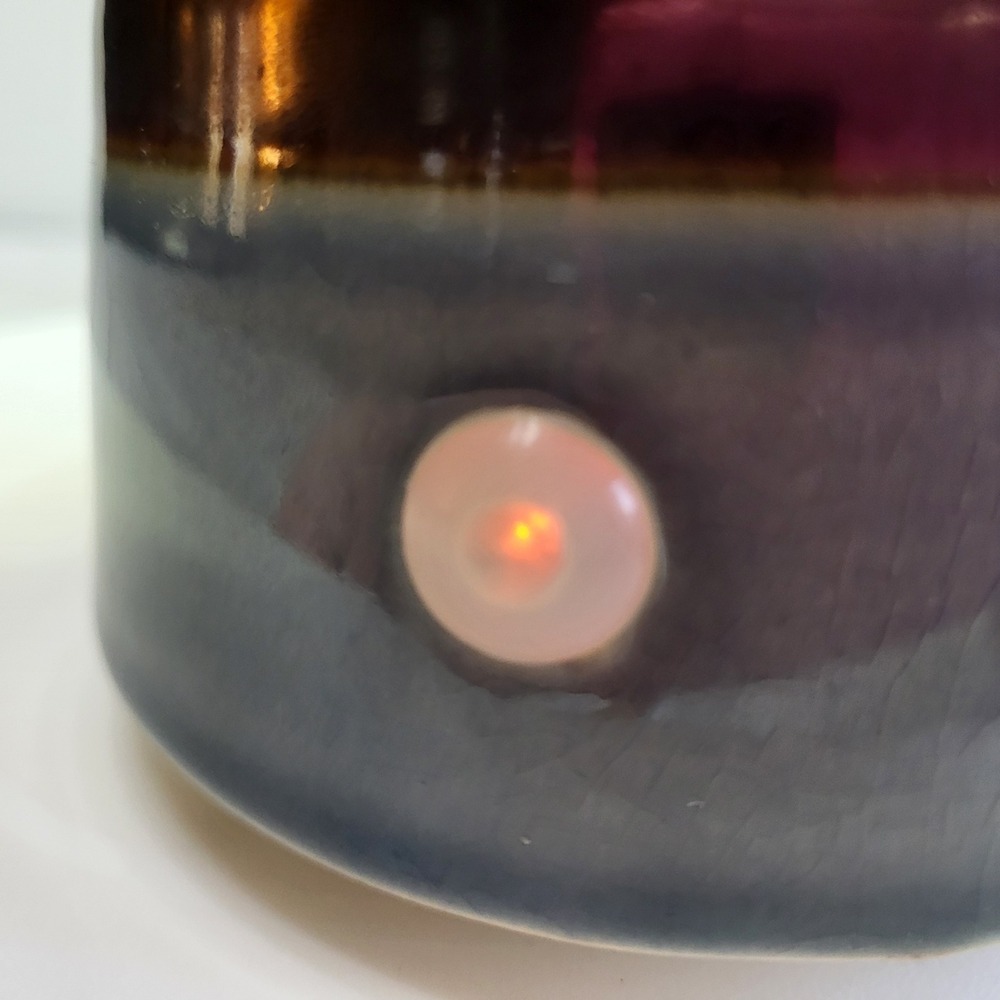 Candle Warmers 3-in-1 Electric Wax Melter Grey Bronze Glazed Ceramic - Picture 13 of 16